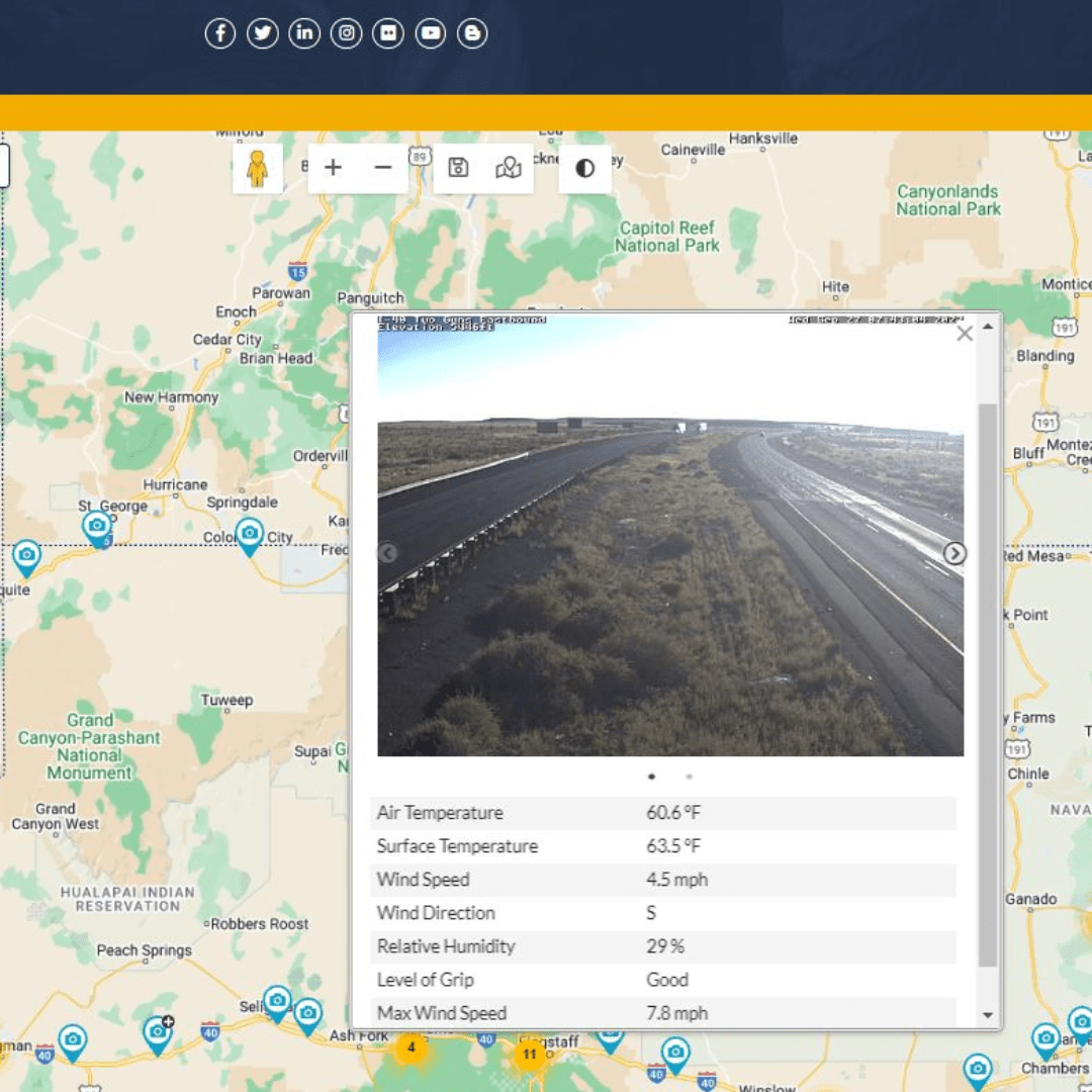 AZ511 is now better than ever with realtime weather info Department